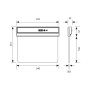 Lampa LED emergenta cu baterie Li-ion Vivalux SALVE, 1.8W, 3.7V, 600mAh ,30 lm, lumina rece (6500K), IP20, 4 pictograme, 255x213